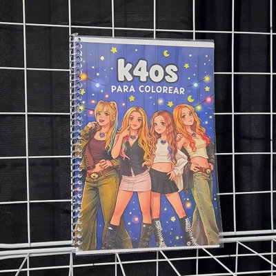Libro para colorear K4os anillado
