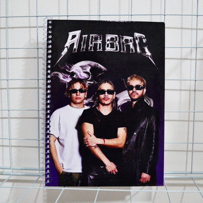 AIRBAG cuaderno A5 tapa dura - hojas lisas