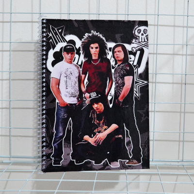 TOKIO HOTEL cuaderno A5 tapa dura - hojas lisas
