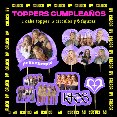Toppers para cumpleaños K4os