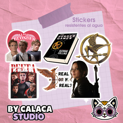 Stickers resistentes al agua Hunger games