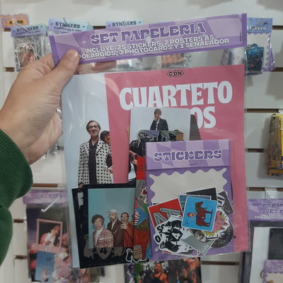 Set de papeleria Cuarteto de nos