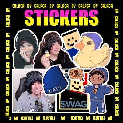 Pack stickers Quackity