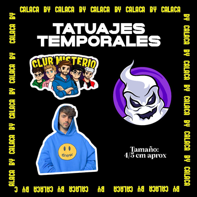 Tatuajes temporales x3- Fede Vigevani Club Misterio