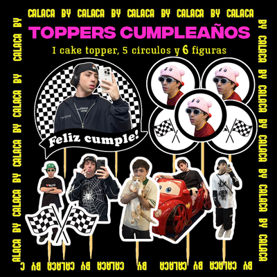 Toppers para cumpleaños Carreraaa