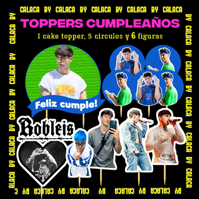 Toppers para cumpleaños Robleis