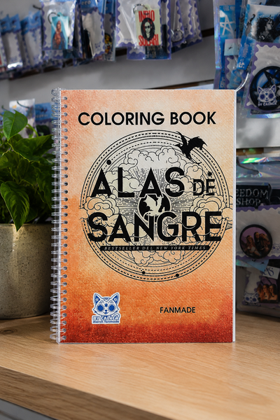 Libro para colorear Alas de Sangre anillado- A5