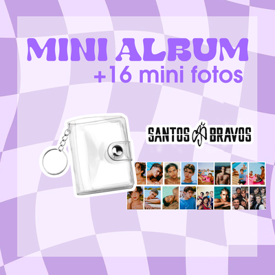 MINI album + 16 mini fotos Santos Bravos