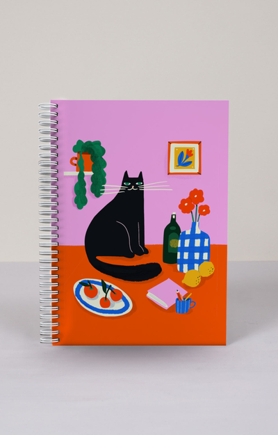 Cuaderno rayado A5 Gato