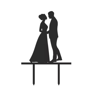 Topper Boda Pareja Mod.1 STL