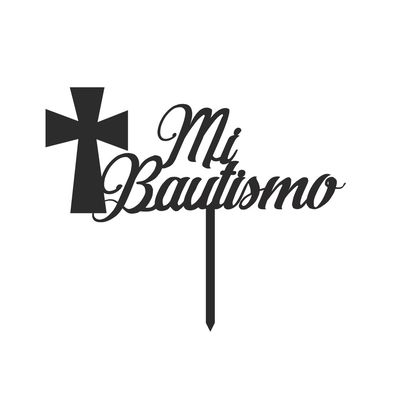 Topper Mi Bautismo STL