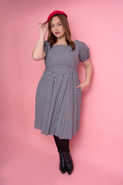 Vestido Cottage Negro y blanco