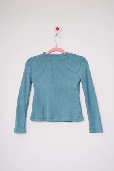 Polera lanita celeste