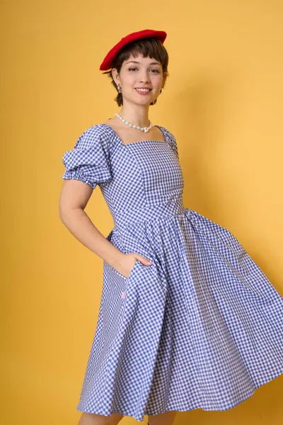 Vestido Cottage Azul y blanco