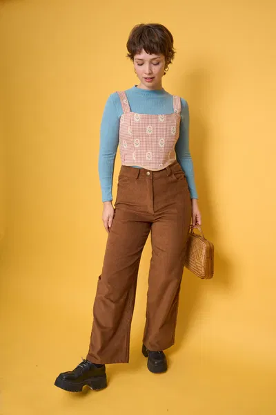 Pantalon Corderoy Tostado