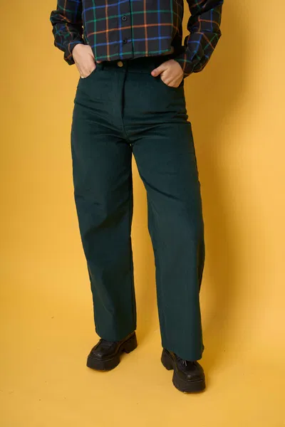 Pantalon Corderoy Verde oscuro