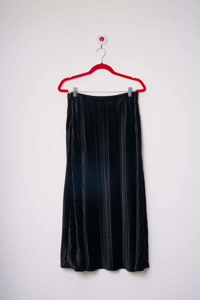 Falda Velvet Negro