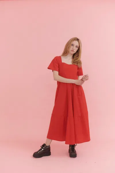 Vestido Fiona Rojo (último en S)