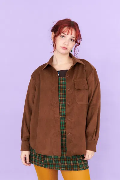 Sobrecamisa de Corderoy Marron (L)