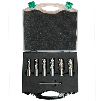 JUEGO DE 8 PIEZAS CORTA 30 KUR FRESAS DE 12/14/16/18/20/22mm + PIN + CAJA