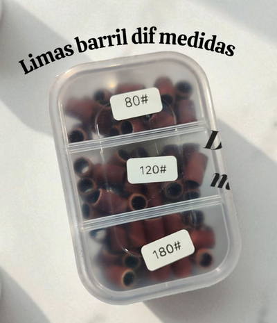 Limas barril dif medidas 