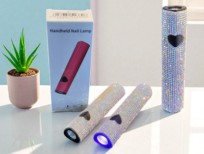 Linterna recargable inalámbrica c/strass