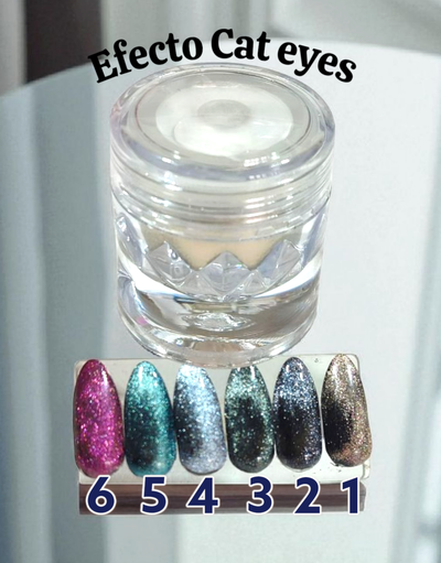 Polvo efecto cat eyes 