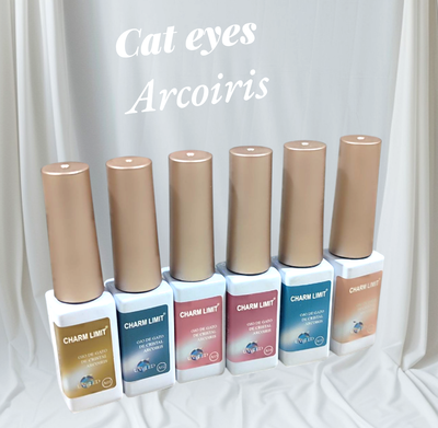 Cat eyes charm limit ojo de gato Arco iris x unidad 