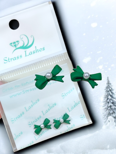 Moñitos c/cristal o perlitas par 