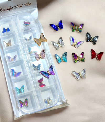 Caja Mariposas Cristal 