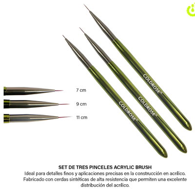 Set liners x3 med coldrose