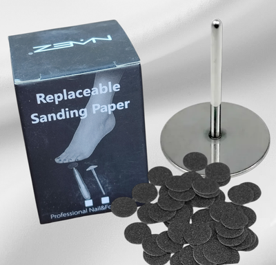 Caja discos p/pies + fresa para torno 