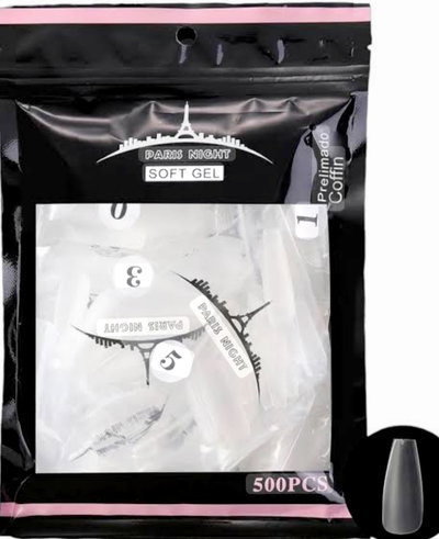 Postizas París Night coffin prelimadas 