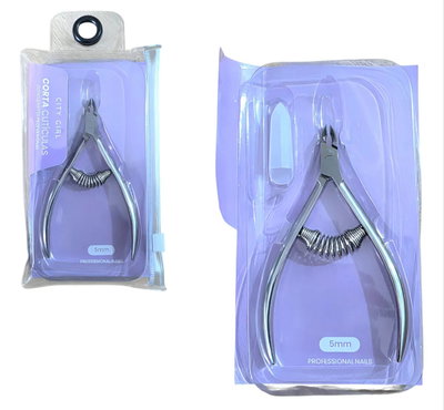 Corta cutículas con resorte city girl 