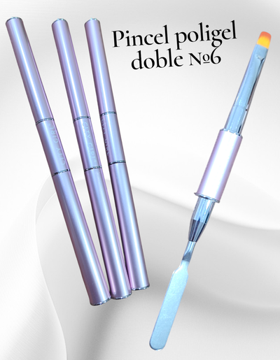 Pincel poligel city girl doble c/tapa №06