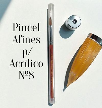 Pincel profesional kolinsky №08 Acrílico Pelo de Marta 