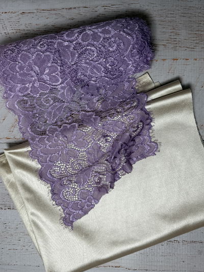 Pack n° 66--satén + puntilla