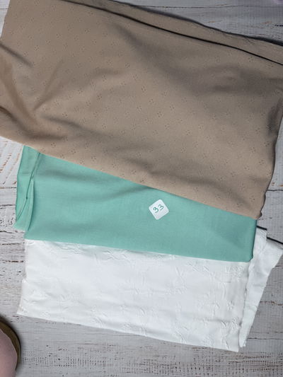 Pack n° 33-- retazos 1,5x0.5m 3 cortes