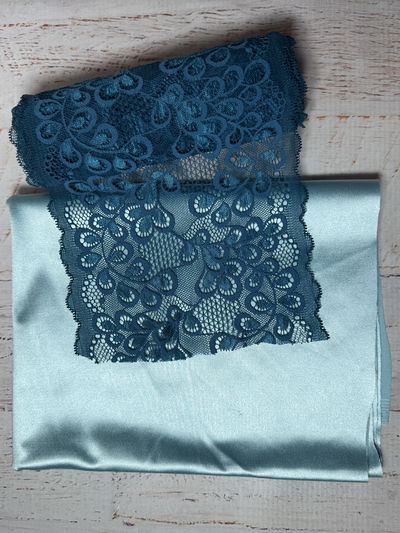 Pack n° 65--satén + puntilla