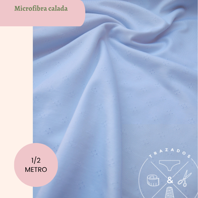 Microfibra calada blanca 50cm