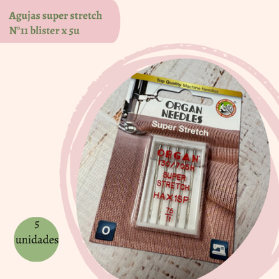 Agujas súper stretch 11