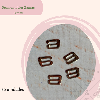Desmontables zamac 10mm x 100u