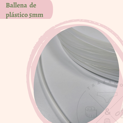 Ballena plástica 5mm por metro