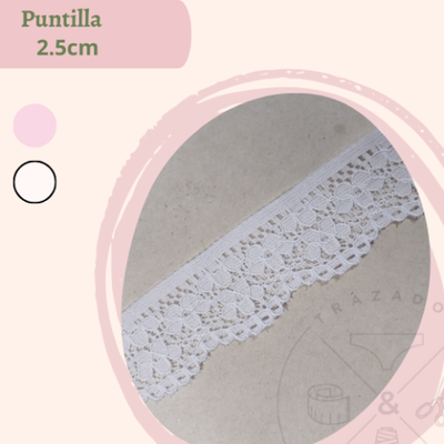 Puntilla elastizada 2.5cm