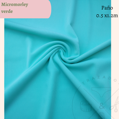 Morley liviano c/lycra verde agua 50cm