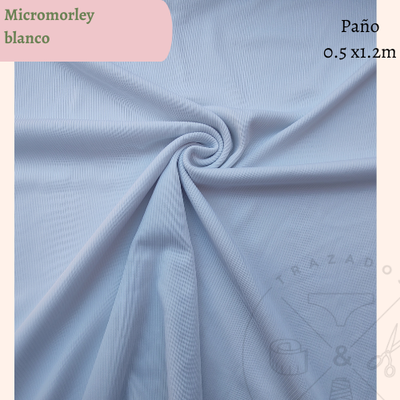 Morley liviano c/lycra blanco 50cm