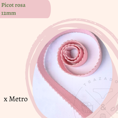Picot rosa 12mm