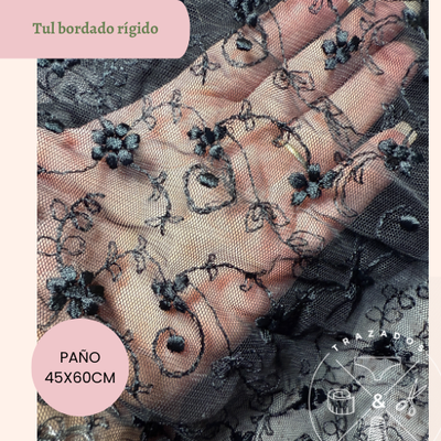 Tul bordado paño 45x60cm