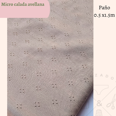 Microfibra calada avellana 50cm