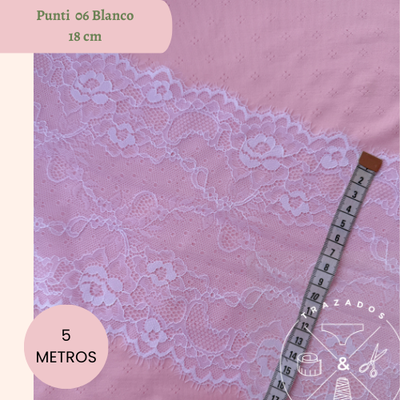 Punti 6 blanco pelitos 5 metros,